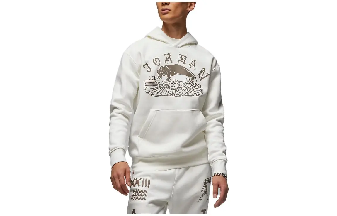 Jordan Sweatshirts Men's White Hooded Moderate Other