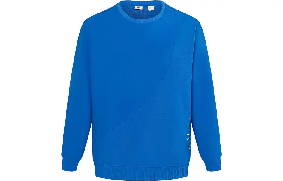 Levi's Sweatshirts Men's Blue Crew Neck Moderate