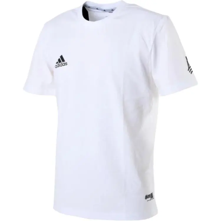 Adidas T-Shirts Unisex White Crew Neck Moderate Straight Fit