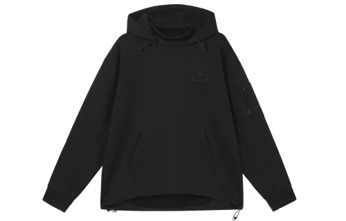 Jordan Sweatshirts Men's Black Hooded Thickened Regular