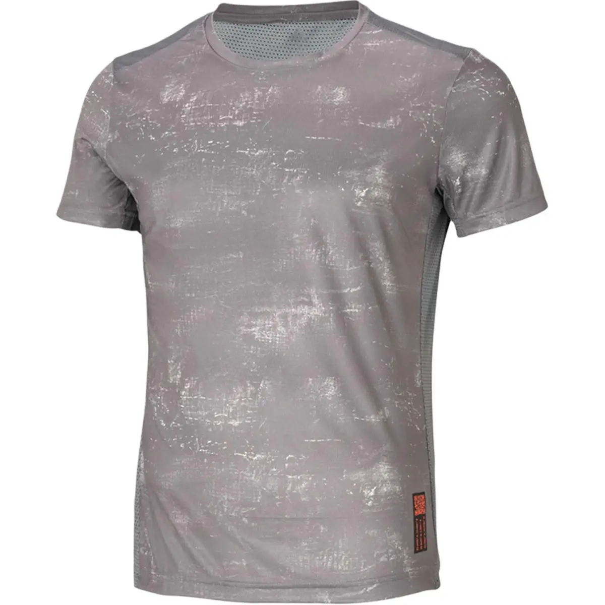 Adidas T-Shirts Men's Gray Crew Neck Moderate Straight Fit
