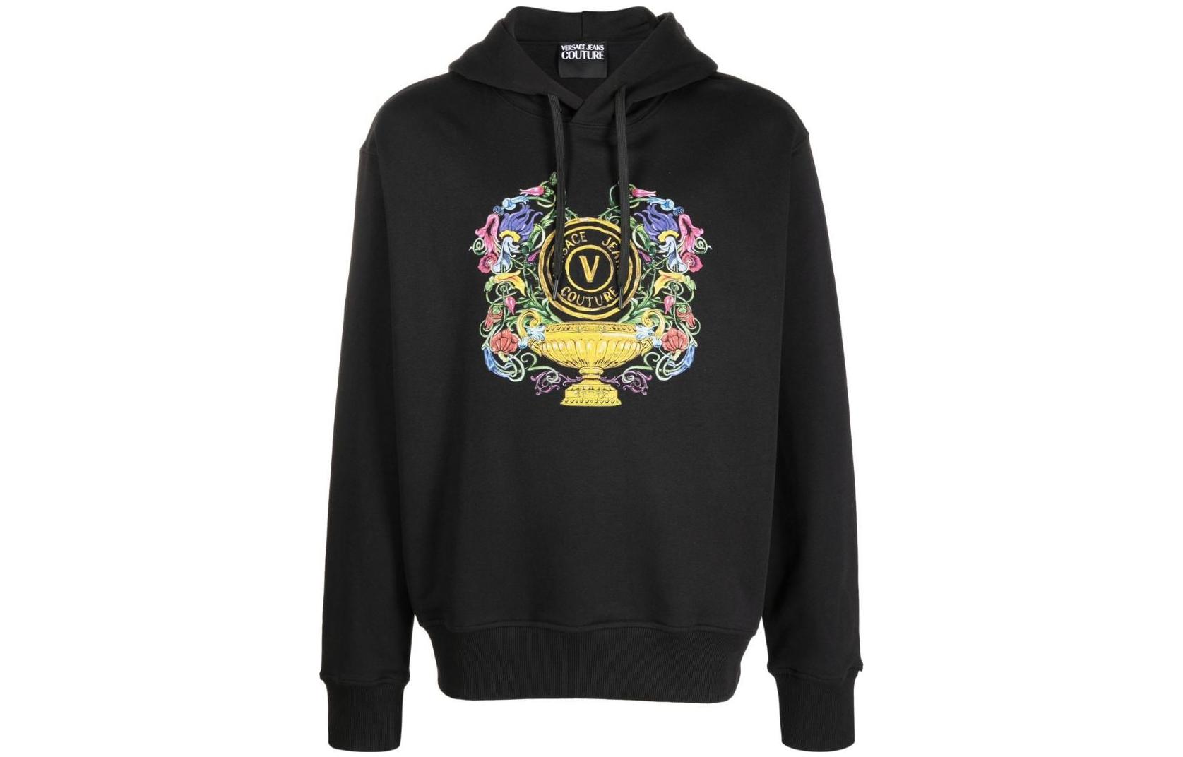 Мужское худи Versace JEANS COUTURE (черное)