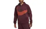 Nike Sweatshirts Men's Burgundy Hooded Moderate Regular