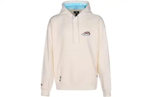Converse Sweatshirts Unisex Ecru Hooded Moderate Regular