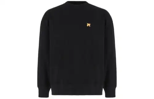 PALM ANGELS Logo Plaque Crewneck Sweatshirt