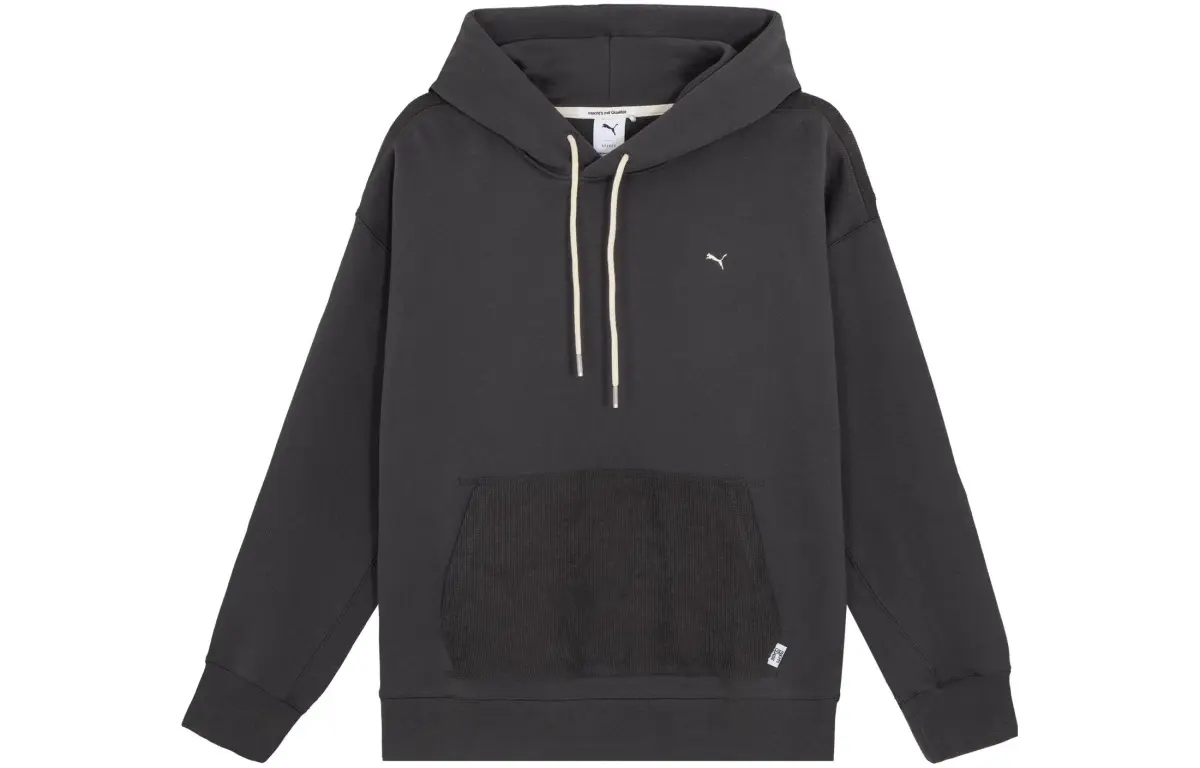 PUMA Sweatshirts Unisex Charcoal Black Hooded Moderate Other