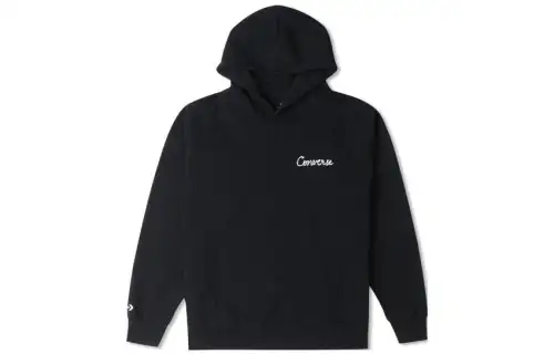 Converse Sweatshirts Men's Black Hooded Moderate Regular