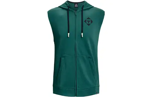 Under Armour Sweatshirts Men's Green Hooded Moderate Cardigan