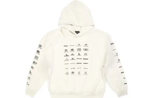 Balenciaga SS23 Sweatshirt Loose Fit Unisex Ecru