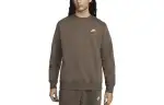 Nike Sweatshirts Men's Brown Crew Neck Moderate Regular