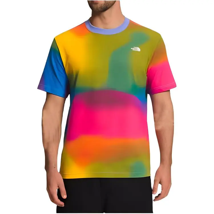 THE NORTH FACE T-Shirts Men's Multicolor Crew Neck Moderate