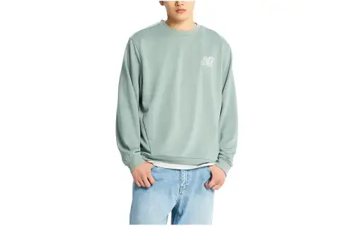 New Balance Sweatshirts Men's Mint Crew Neck Moderate Other