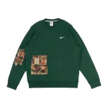 Nike Sweatshirts Unisex Green Crew Neck Moderate Regular
