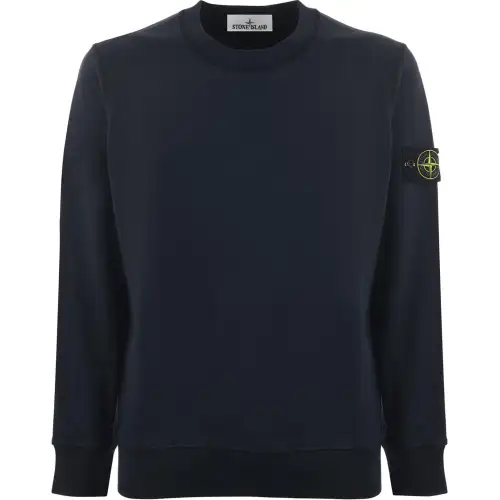 STONE ISLAND Logo Patch Crewneck Sweatshirt