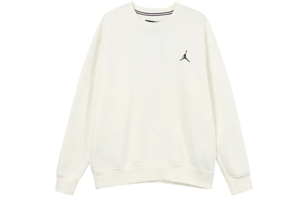 Jordan Sweatshirts Men's White Crew Neck Moderate Regular