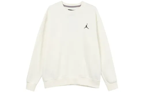 Jordan Sweatshirts Men's White Crew Neck Moderate Regular