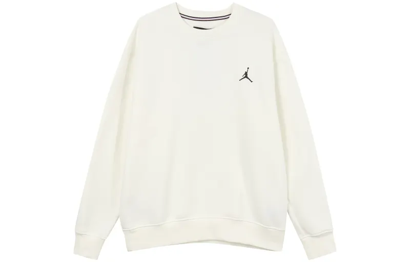 Jordan Sweatshirts Men's White Crew Neck Moderate Regular