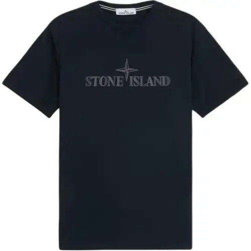 STONE ISLAND Logo Printed Crewneck T-Shirt