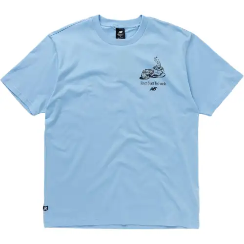 New Balance NB Essentials Cafe T Shirt Men's Dusty Blue
