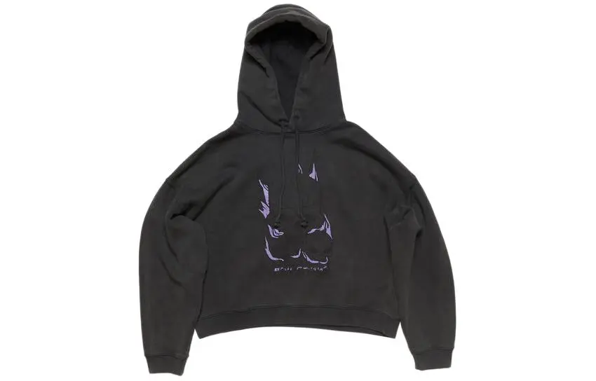 Acne Studios Skull Printed Drawstring Hoodie