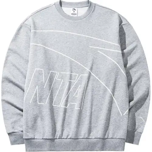 Anta Life Collection Sweatshirt Men's Gray Heather Gray