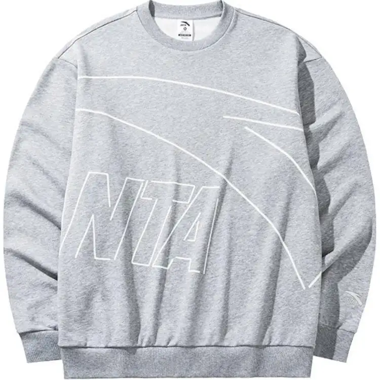 Anta Life Collection Sweatshirt Men's Gray Heather Gray