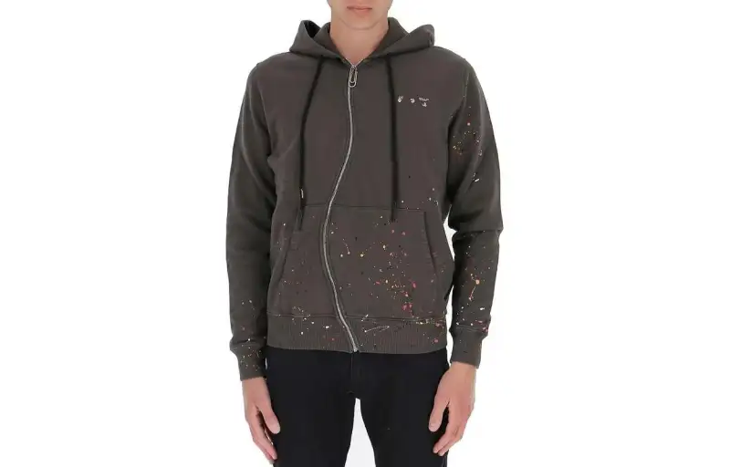 OFF WHITE Sweatshirt, Regular Fit Men's Brown