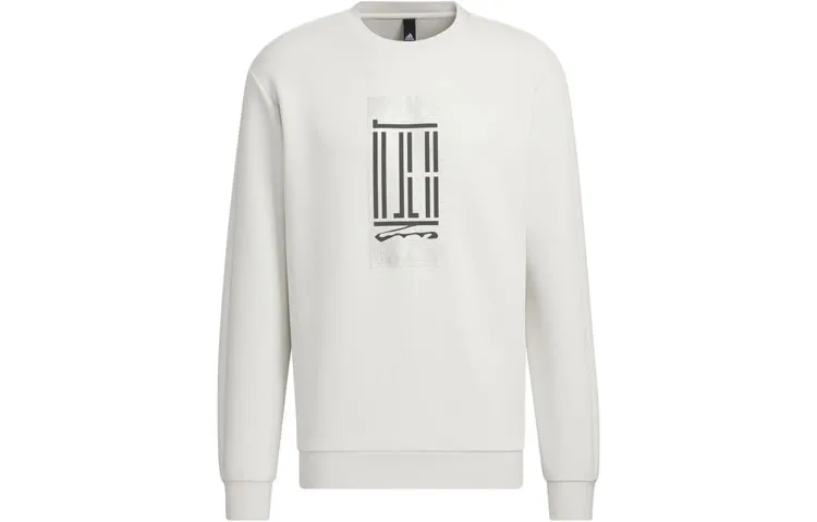 Adidas Wuji Series Sweatshirts Men's Track Gray Crew Neck Moderate Regular