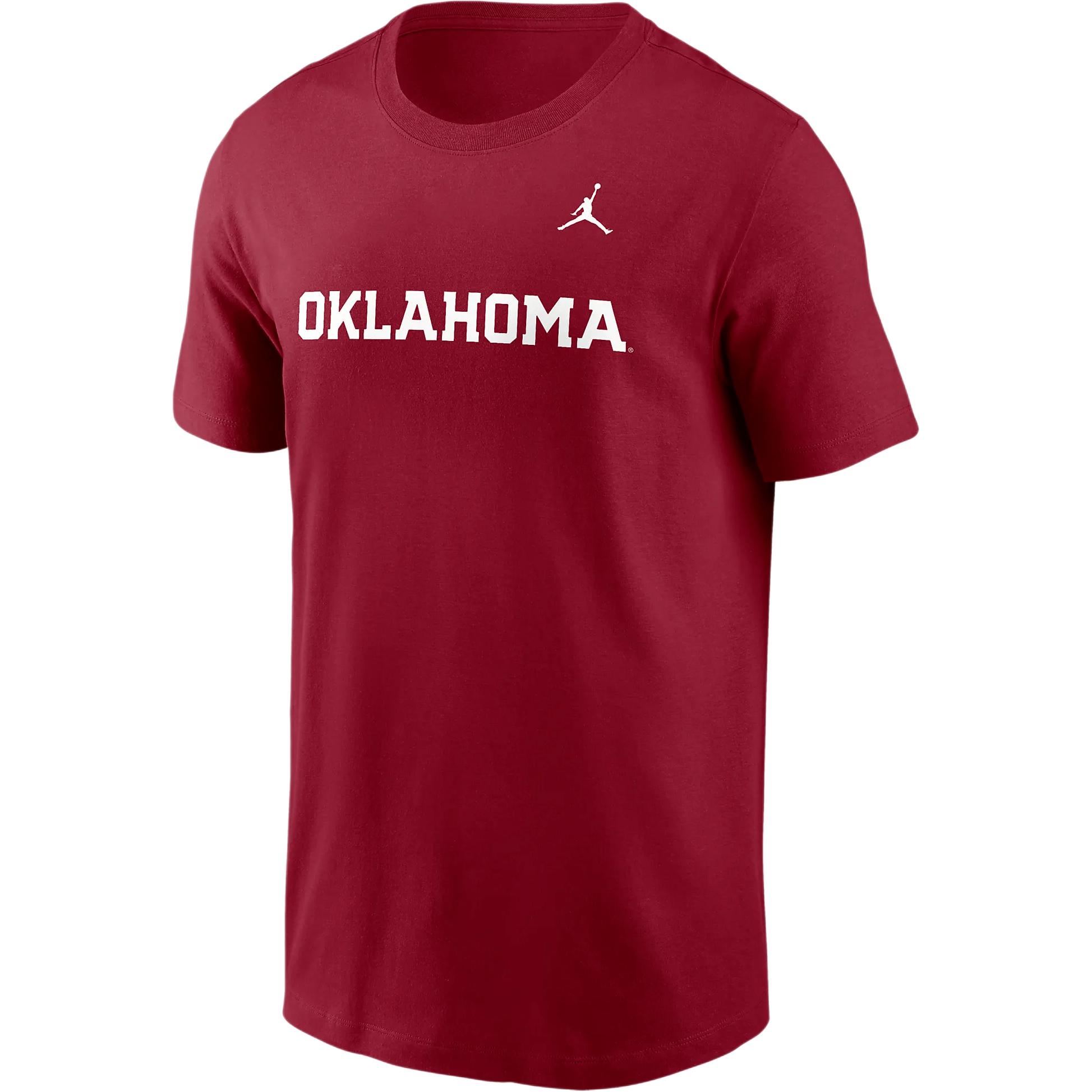 JORDAN Oklahoma Sooners Primetime Wordmark Men's JORDAN College T Shirt