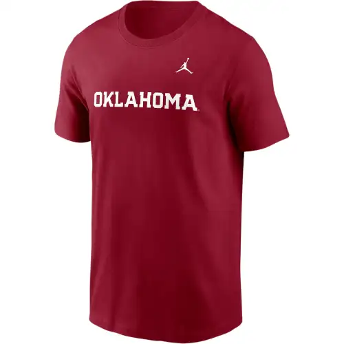JORDAN Oklahoma Sooners Primetime Wordmark Men's JORDAN College T Shirt