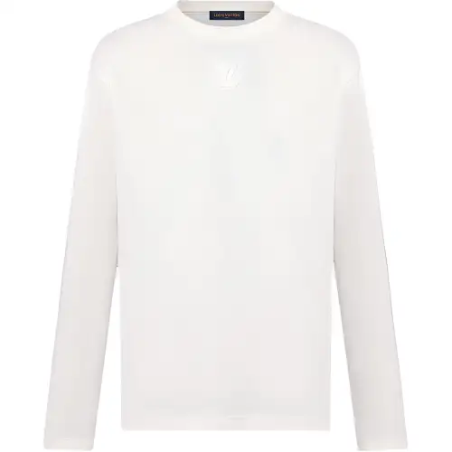 LOUIS VUITTON Embossed Lv Long-Sleeved T-Shirt