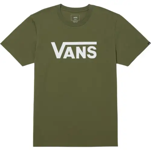 Vans T Shirts Men's Olive Green Crew Neck Moderate