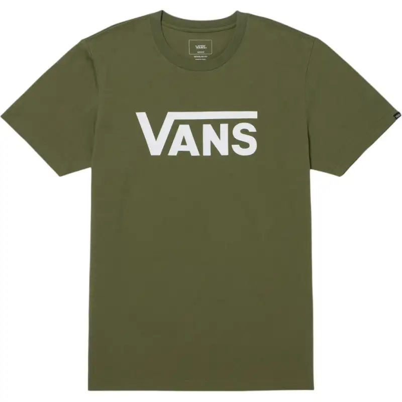Vans T Shirts Men's Olive Green Crew Neck Moderate
