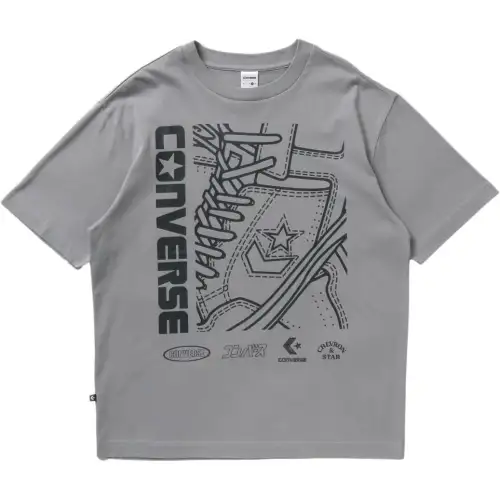 Converse Weapon CV ZOOM GRAPHIC T Shirt Men's Gray