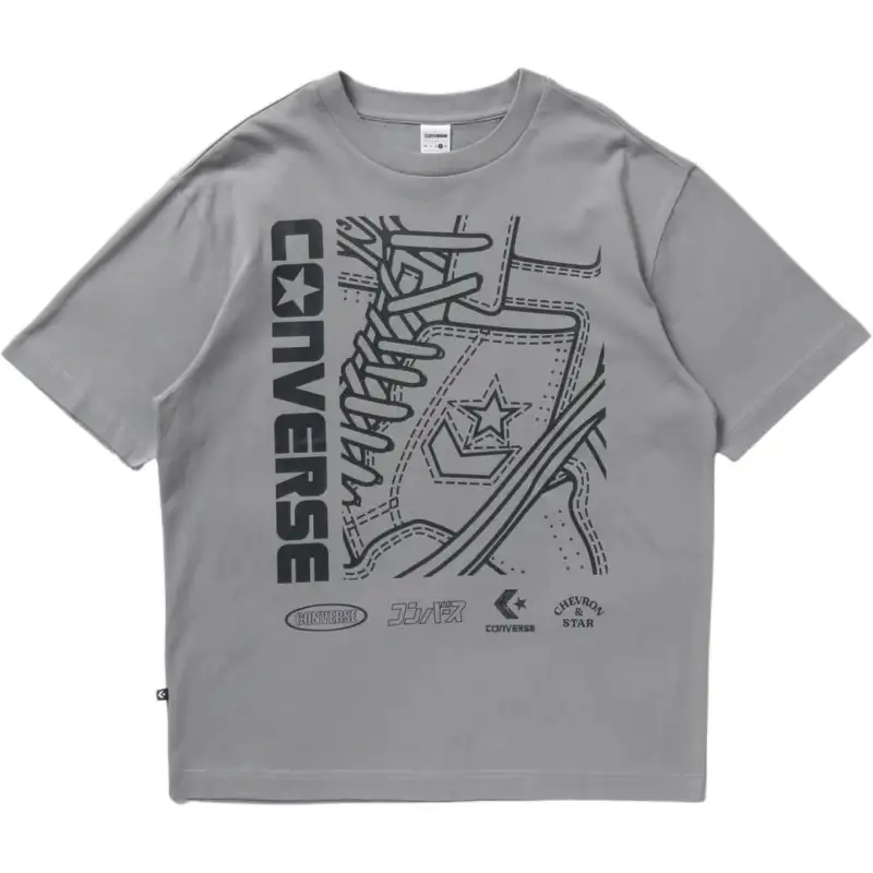 Converse Weapon CV ZOOM GRAPHIC T Shirt Men's Gray