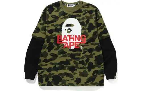 Bape 1st Camo Relaxed Fit Layered L/S Tee