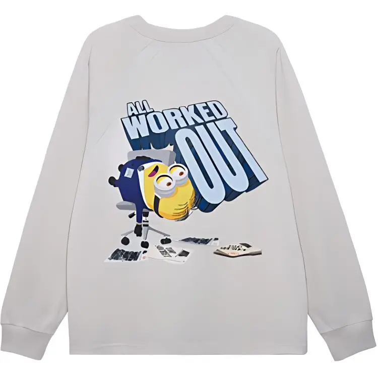 New Era Minions Co branded Edition FW24 T Shirt Unisex Warm Gray