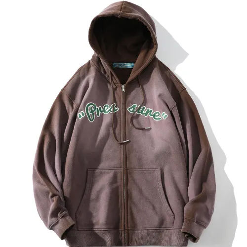 A SQUARE ROOT Sweatshirts Unisex Hooded Thickened Cardigan