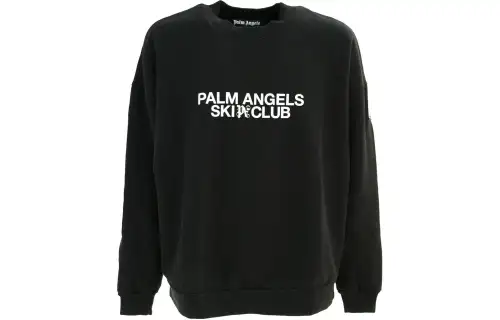 PALM ANGELS Logo Printed Crewneck Sweatshirt