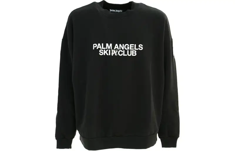 PALM ANGELS Logo Printed Crewneck Sweatshirt