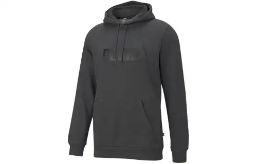 PUMA ESS BIG LOGO HOODIE FL DARK GRAY HEATHER Sweatshirt Men's Dark Gray