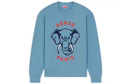 KENZO Sweatshirts Men's Blue Crew Neck Moderate Other