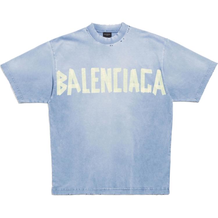 Мужская футболка Balenciaga (синяя)