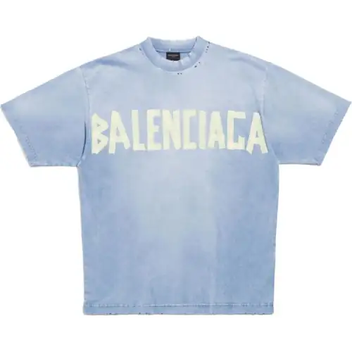 Balenciaga T Shirt, Regular Fit Men's Blue