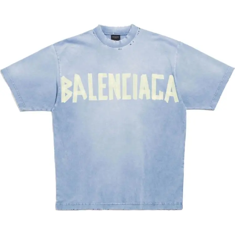 Balenciaga T Shirt, Regular Fit Men's Blue