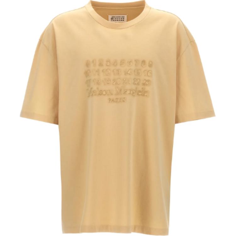 Мужская футболка Maison Maison Margiela (бежевая)