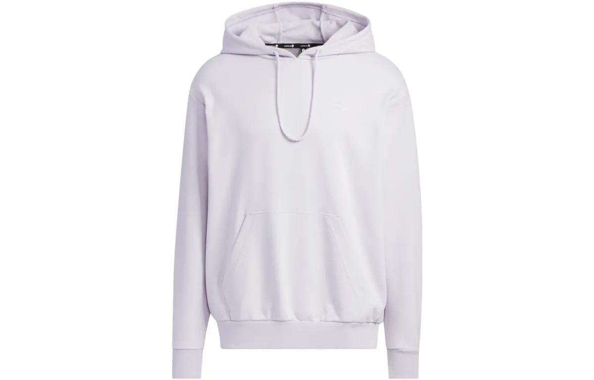 Adidas ESSENTIALS Sweatshirts Unisex Silver Hooded Moderate Straight Fit