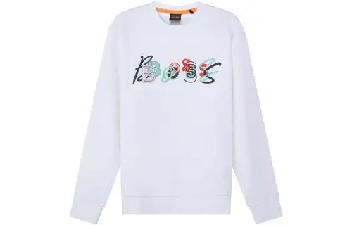 HUGO BOSS Logo-embossed Cotton Sweatshirt