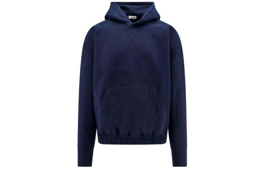 Мужское худи SAINT SAINT LAURENT Logo (синее)
