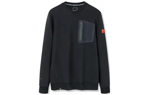 ANTA All Weather Sweatshirts Men's Black Crew Neck Moderate Regular